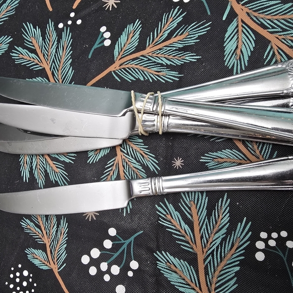 Elegant Silver Dinner Knives Set of 5 - Picture 6 of 6